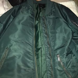 Knee Length Bomber Jacket